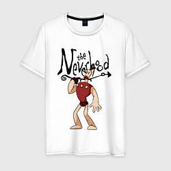 Футболка хлопковая мужская The neverhood - Klaymen, цвет: белый
