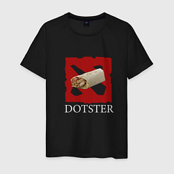 Футболка хлопковая мужская Dotster, цвет: черный