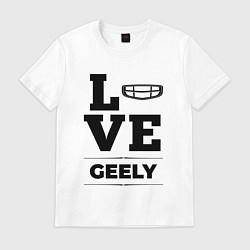Футболка хлопковая мужская Geely Love Classic, цвет: белый