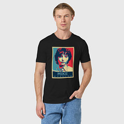 Футболка хлопковая мужская Stranger Things Майк, цвет: черный — фото 2