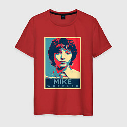 Футболка хлопковая мужская Stranger Things Майк, цвет: красный