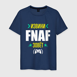 Футболка хлопковая мужская Извини FNAF Зовет, цвет: тёмно-синий