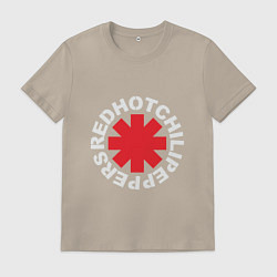 Футболка хлопковая мужская Peppers - Logo, цвет: миндальный