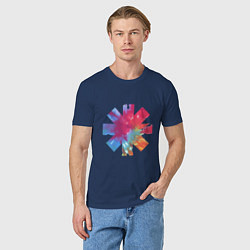 Футболка хлопковая мужская RHCP Color, цвет: тёмно-синий — фото 2