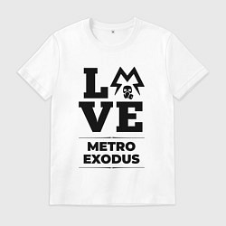 Футболка хлопковая мужская Metro Exodus Love Classic, цвет: белый