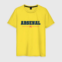 Футболка хлопковая мужская Arsenal FC Classic, цвет: желтый