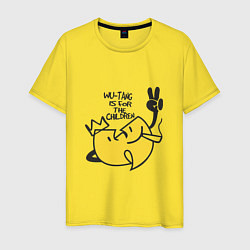 Футболка хлопковая мужская Wu-Tang Is For The Children, цвет: желтый