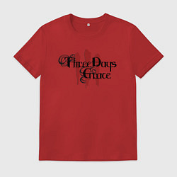 Футболка хлопковая мужская Three Days Grace Combined, цвет: красный