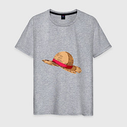 Футболка хлопковая мужская LUFFY HAT, цвет: меланж