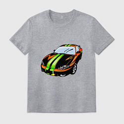 Футболка хлопковая мужская Это моя тачка, цвет: меланж