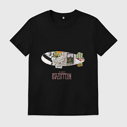 Футболка хлопковая мужская British musical rock band, цвет: черный