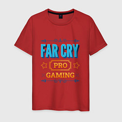 Футболка хлопковая мужская Игра Far Cry pro gaming, цвет: красный