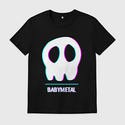 Футболка хлопковая мужская Babymetal glitch rock, цвет: черный