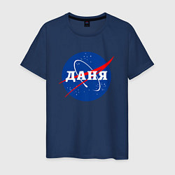 Футболка хлопковая мужская Даня Наса, цвет: тёмно-синий