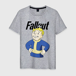 Футболка хлопковая мужская Fallout blondie boy, цвет: меланж