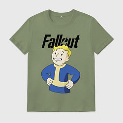 Футболка хлопковая мужская Fallout blondie boy, цвет: авокадо