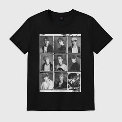Футболка хлопковая мужская Stray Kids Go Live, цвет: черный
