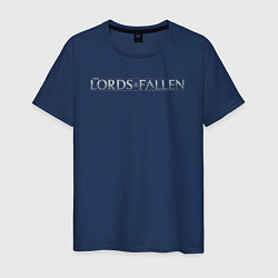 Футболка хлопковая мужская The lords of the fallen logo, цвет: тёмно-синий