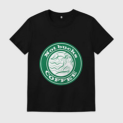 Футболка хлопковая мужская Не старбакс, цвет: черный
