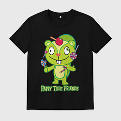 Футболка хлопковая мужская Nutty, цвет: черный