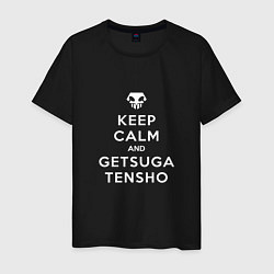 Футболка хлопковая мужская Keep calm and getsuga tenshou, цвет: черный