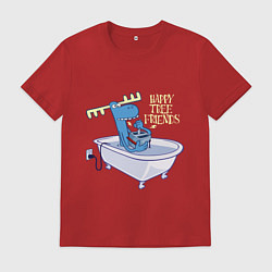 Футболка хлопковая мужская Lumpy - high voltage, цвет: красный