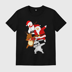 Футболка хлопковая мужская Все герои нового года ДЭБуют, цвет: черный