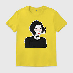 Футболка хлопковая мужская Doomer-girl, цвет: желтый