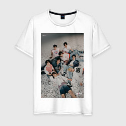 Футболка хлопковая мужская Stray Kids Maxident, цвет: белый