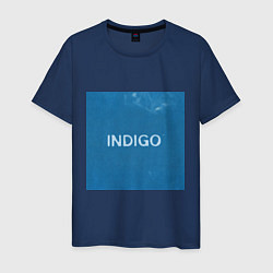 Футболка хлопковая мужская Indigo, цвет: тёмно-синий