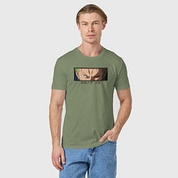 Футболка хлопковая мужская Зоро Ророноа, цвет: авокадо — фото 2