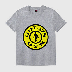 Футболка хлопковая мужская Golds GYM, цвет: меланж