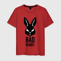 Футболка хлопковая мужская Bad rabbit, цвет: красный