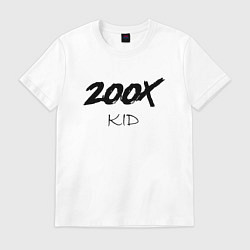 Футболка хлопковая мужская 200X KID, цвет: белый