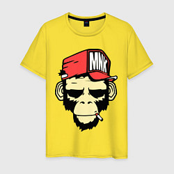 Футболка хлопковая мужская Monkey Swag, цвет: желтый
