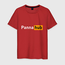 Футболка хлопковая мужская Street football - Panna hub, цвет: красный