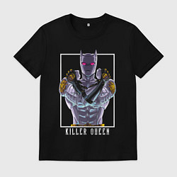 Футболка хлопковая мужская Killer Queen anime, цвет: черный