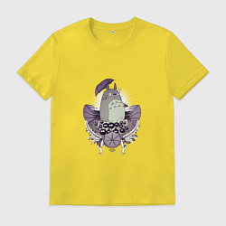 Футболка хлопковая мужская Totoro adventures, цвет: желтый