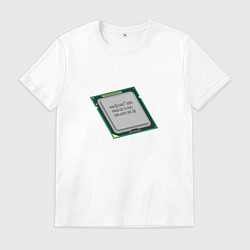 Футболка хлопковая мужская IT Vagodroch processor, цвет: белый