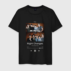 Футболка хлопковая мужская One direction Night Changes, цвет: черный