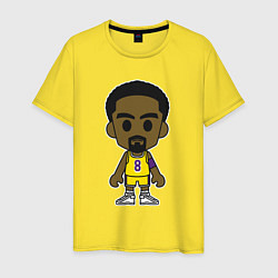 Футболка хлопковая мужская Little Kobe, цвет: желтый