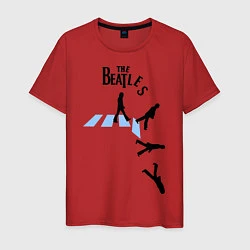 Футболка хлопковая мужская The Beatles: break down, цвет: красный