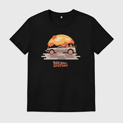 Футболка хлопковая мужская Back to the future, цвет: черный