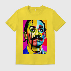 Футболка хлопковая мужская Salvador Dali, цвет: желтый