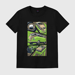 Футболка хлопковая мужская Volkswagen Type 2 V1, цвет: черный