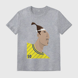 Футболка хлопковая мужская Златан, цвет: меланж