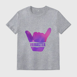 Футболка хлопковая мужская Yamaster Gradient, цвет: меланж