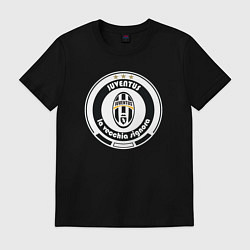 Футболка хлопковая мужская Juventus club, цвет: черный