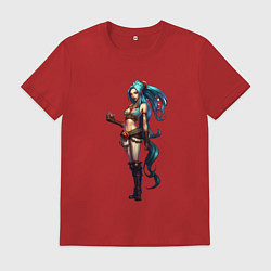 Футболка хлопковая мужская Jinx art, цвет: красный