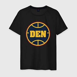 Футболка хлопковая мужская Den basketball, цвет: черный